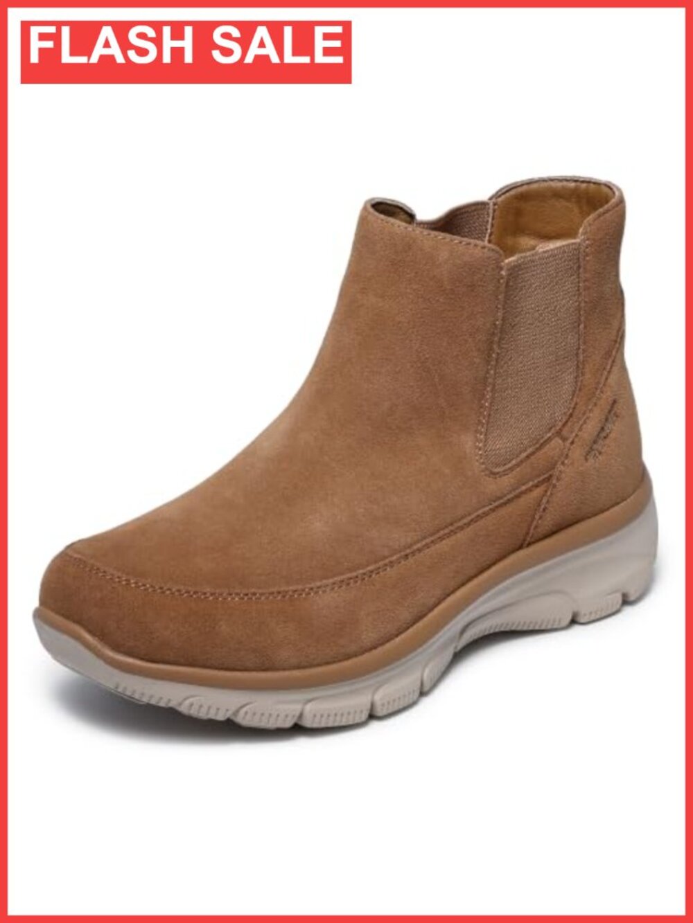Suede Chelsea Ankle Boots Hands Free Slip-ins